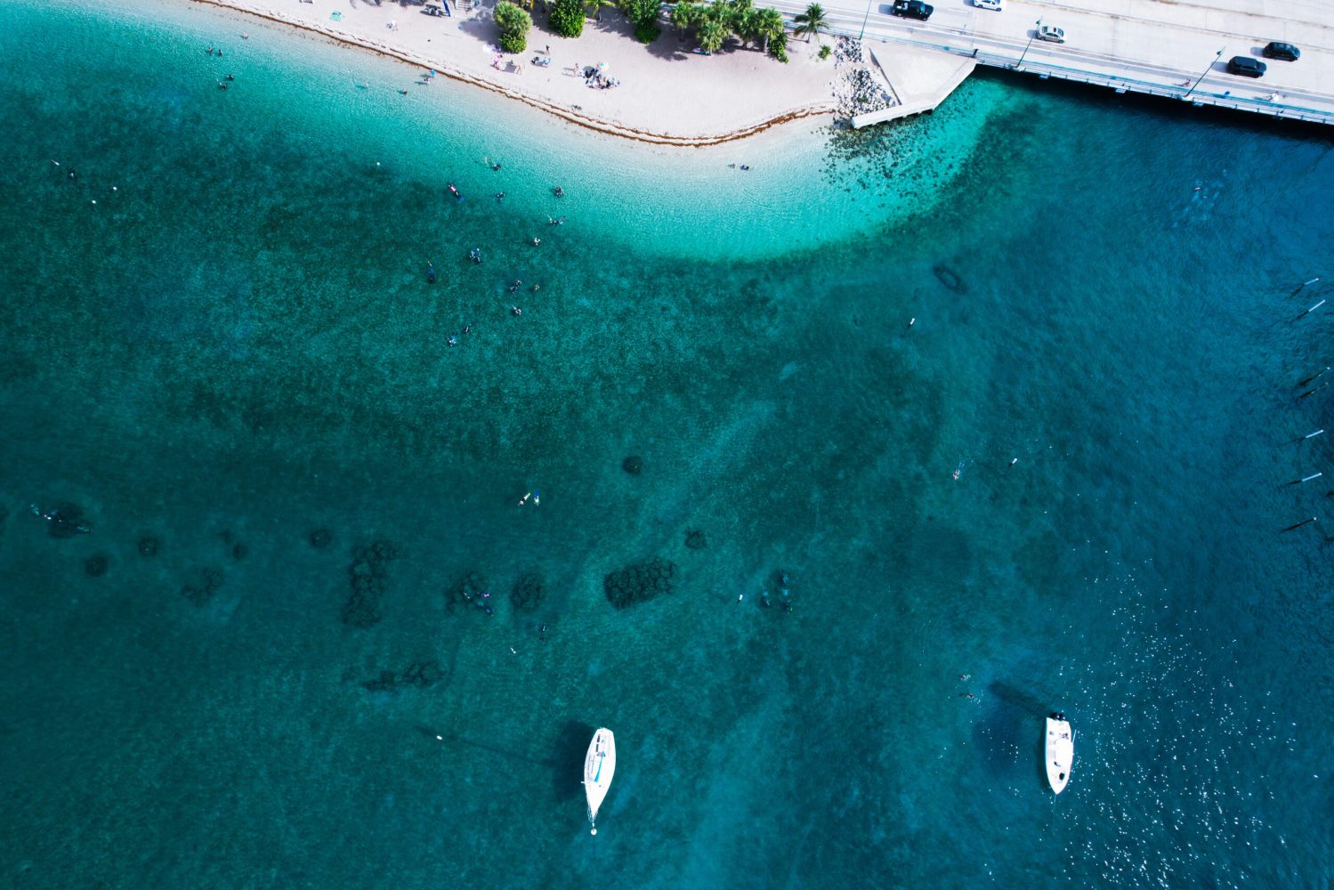 a large pool of water
