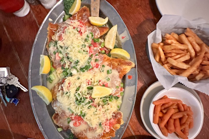 a plate of food on a table
