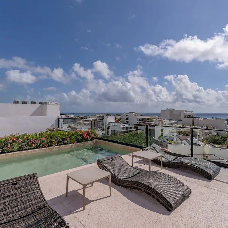 a close up of an umbrella on a cloudy day