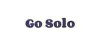 Text: Go Solo in bold, dark font on white background.