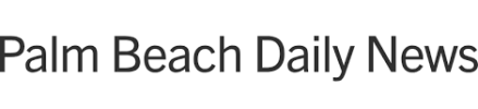 Logo with text 'Palm Beach Daily News' in black.